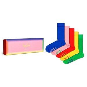 Happy Socks Gift Box Crew Socks 4Pack Multicol Cotton Unisex M4.5–7.5 / W5.5-9.5